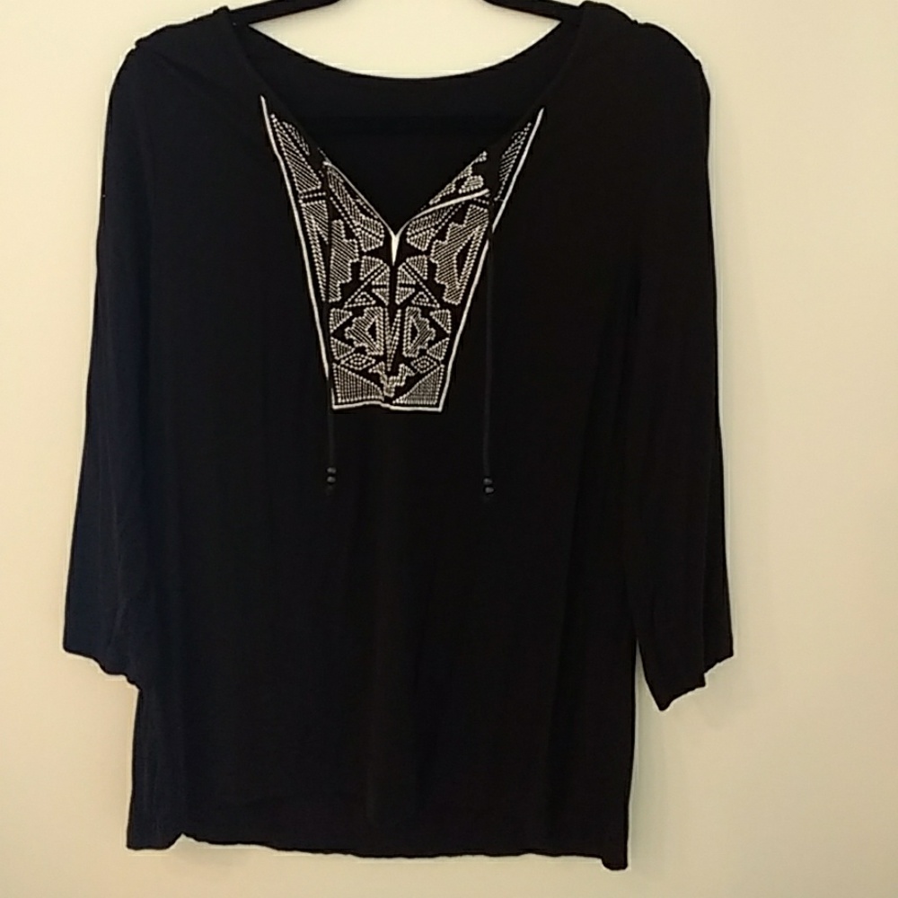 Boho knit shirt